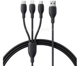 Baseus adatkábel 3in1 Type-C - Type-C/ lightning/microUSB, 130cm, FEKETE (P10376303121-00) (P10376303121-00)