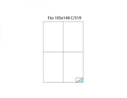 MARKIn Etichete Adezive fara Margini Markin C/519 105x148MM 300 Bucati / Cutie Alb (3036)