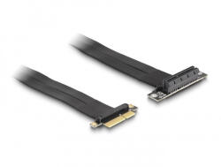 Delock PCI Expressz riser kártya x4 apa - x4 szlot 90 -os szögben kábellel 60 cm hosszú (88026) (88026) - flylite