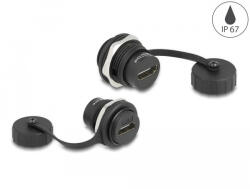 Delock HDMI-A beépített csatlakozó védő fedéllel IP67 por- és vízvédelem (86963) - flylite