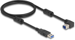 Delock USB 5 Gbps kábel A-típusú apa - B-típusú apa 90 felfelé néző csatlakozóapaval 1 m (81104) (81104) - flylite