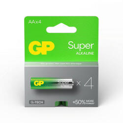 GP Batteries 1.5V Super alkáli 15A ceruza (AA) elem (4db/blister) (GP15A-BL4) (GP-BA-15A21-SB4)