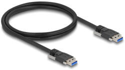 Delock USB 5 Gbps kábel A-típusú apa - A-típusú apa 19 mm-es csavar távolsággal / M3-as csavarok 1 m, fekete (81254) - flylite