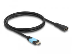 Delock HDMI anya - HDMI apa kábel 48 Gbps 8K 60 Hz bővítőkábel fekete 1 m (81997) (81997) - flylite