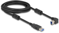 Delock USB 5 Gbps kábel A-típusú apa - B-típusú apa 90 balra hajlítva 3 m (81102) (81102) - flylite