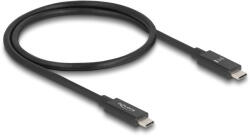 Delock USB 80 Gbps kábel USB Type-C dugó - dugó 16K 60 Hz PD 3.1 240 W E-Marker koaxiális 0, 5 m fekete (81210) - flylite