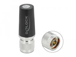 Delock Antenna LTE N csatlakozó 3 dBi omnidirekcionális merev fekete csavaros kültéri antenna LTE N (12604)