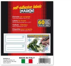 MARKIn Etichete pentru Congelator Markin 70x37MM 60 Bucati Alb (ETI063)