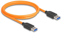 Delock USB 5 Gbps kábel A-típusú USB apa - A-típusú USB apa kötött felvételre 1 m narancs színű (87962) (87962) - flylite