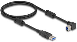Delock USB 5 Gbps kábel A-típusú apa - B-típusú apa 90 balra hajlítva 1 m (81100) (81100) - flylite