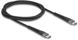 Delock USB 2.0 kábel USB Type-C apa - apa meghosszabbított hajlítás védelemmel 60 W 1 m (81124) - flylite