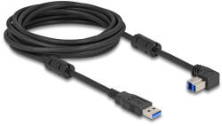 Delock USB 5 Gbps kábel A-típusú apa - B-típusú apa 90 lefelé néző csatlakozóapaval 5 m (81115) - flylite