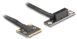 Delock adapter Mini PCIe apa PCIe 3.0 x1 női PCIe 3.0 x1 90 -os szögben, 20 cm-es kábellel (81504) - flylite