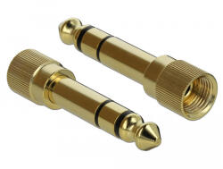 Delock Átalakító 6, 35 mm sztereo apa 3, 5 mm sztereo anya 3 pólusú fém, csavarozható (65983) - flylite