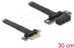 Delock PCI Expressz riser kártya x1 apa - x1 szlot kábellel 30 cm hosszú (81297) - flylite