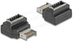 Delock Adapter USB 10 Gbps E-típusú A kulcs apa anya hajlított (67237) (67237) - flylite