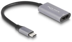 Delock Adapter USB Type-C apa - HDMI anya (DP Alt Mód) 4K 60 Hz HDR és HDCP kiegészítéssel (60020) - flylite