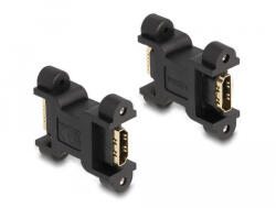 Delock HDMI anya - anya adapter csavarozható csatlakozással (66068) (66068)