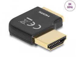 Delock HDMI adapter apa - anya 90 fok jobbra hajlítva 8K 60 Hz fém (60015) - flylite