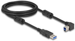 Delock USB 5 Gbps kábel A-típusú apa - B-típusú apa 90 balra hajlítva 2 m (81101) - flylite