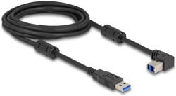 Delock USB 5 Gbps kábel A-típusú apa - B-típusú apa 90 felfelé néző csatlakozóapaval 3 m (81106) - flylite