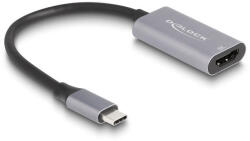 Delock USB Type-C adapter HDMI (DP Alt Mode) 8K-hez HDR funkcióval alumínium (60021) (60021) - flylite