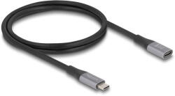 Delock USB 40 Gbps bővítő kábel USB Type-C apa - anya PD 3.1 240 W 1 m szürke fém (81201) - flylite