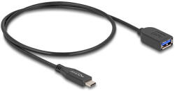 Delock USB 10 Gbps koax kábel USB Type-C apa A-típusú anya 50 cm hosszú (60568) (60568)