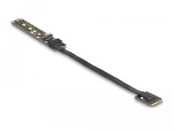 Delock Riser kártya NVMe M. 2 kulcs A+E apa - kulcs M csatlakozási felület 20 cm-es kábellel (64215) (64215)