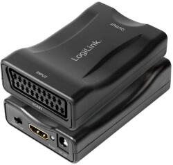 LogiLink videó konverter Scart/F - HDMI-A/F 1080p fekete (CV0160) (CV0160)