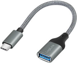 LogiLink USB 3.2 Gen1 Type-C adapter, C/M-USB-A/F, OTG, alumínium, 0, 15 m (CU0106) - flylite