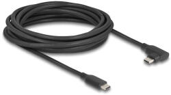Delock Aktív USB 10 Gbps kábel USB Type-C apa- balra / jobbra hajlított apa 5 m 8K PD 60 W E-Markerrel (81196) - flylite