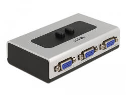 Delock 2 portos manuális kétirányú VGA switch (87758) (87758) - flylite