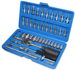 Real Parts Trusa chei tubulare 1/4, 46 piese (525) Trusa unelte
