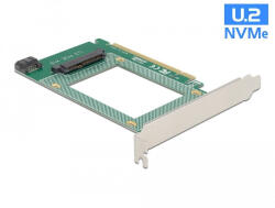 Delock PCI Express x16-kártya - 1 x belső U. 2 NVMe SFF-8639 (90051) (90051) - flylite
