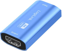 LogiLink HDMI repeater, 20m, 8K/60Hz, HDCP 2.3, Alu, kék (HD0064) (HD0064) - flylite