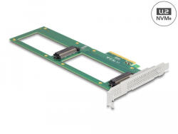 Delock PCI Express 4.0 x8 kártya - 2 x belső U. 2 NVMe SFF-8639 (90091) (90091) - flylite