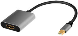 LogiLink DisplayPort adapter, mDP/M-HDMI/F, 4K/60Hz, alu, 0, 15 m (CDA0110) - flylite