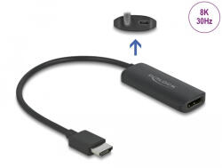 Delock Adapter HDMI-A dugó a DisplayPort aljzathoz 8K (64213) - flylite