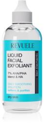 Revuele Liquid Facial Exfoliant 7% AHA/PHA blend + HA hámlasztó peeling szérum száraz bőrre 125 ml