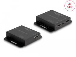 Delock HDMI bővítő szett Cat. 6 kábelen keresztül 4K 30 Hz (65832) (65832) - flylite