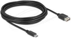 Delock USB 2.0 kábel USB Type-C apa EASY USB Type-A anya, 5 m (81539) - flylite