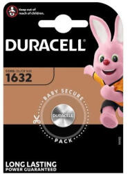 Duracell DL1632 Gombelem 3V CR1632 (1db) (DUR0721) (DUR-BL-CR1632)