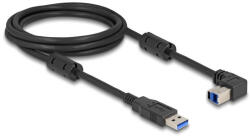 Delock USB 5 Gbps kábel A-típusú apa - B-típusú apa 90 felfelé néző csatlakozóapaval 2 m (81105) - flylite