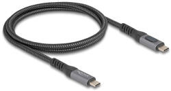 Delock USB 40 Gbps adat és gyorstöltő koax kábel 1 m hosszú, 8K 60 Hz USB PD 3.1 bővített tápszélesség 240 W (86067) (86067) - flylite