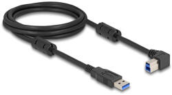 Delock USB 5 Gbps kábel A-típusú apa - B-típusú apa 90 jobbra hajlítva 2 m (81109) (81109) - flylite