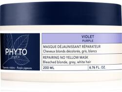 PHYTO Violet Repairing No Yellow Mask regeneráló maszk a szőke és melírozott hajra 200 ml