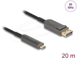 Delock USB Type-C DisplayPort Optikai Kábel 8K 60Hz 40Gbps 20m DL81607 (DL81607)