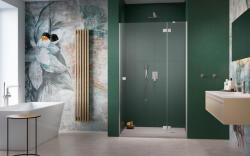 Radaway Essenza Brushed Nickel ? DWJ ? szálcsiszolt króm zuhanyajtó 120 átlátszó jobbos