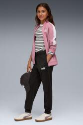 PUMA Puma, Cipzáros szabadidőruha logóval, Törtfehér, Púderrózsaszín, 164 CM (686302-65-164)